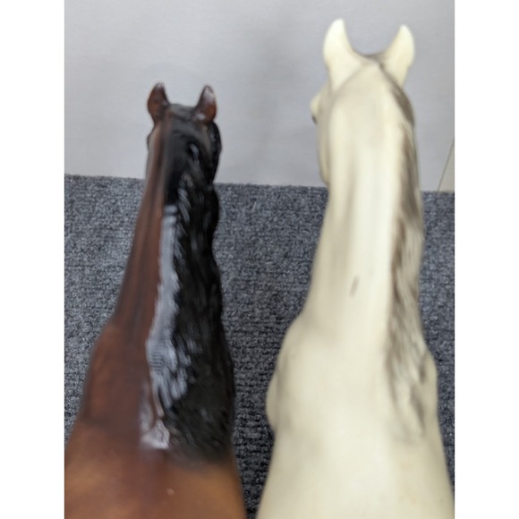 2 - Vintage Breyer Molding Co. Horses Brown/ Black White/ Gray Made In USA - Picture 10 of 16